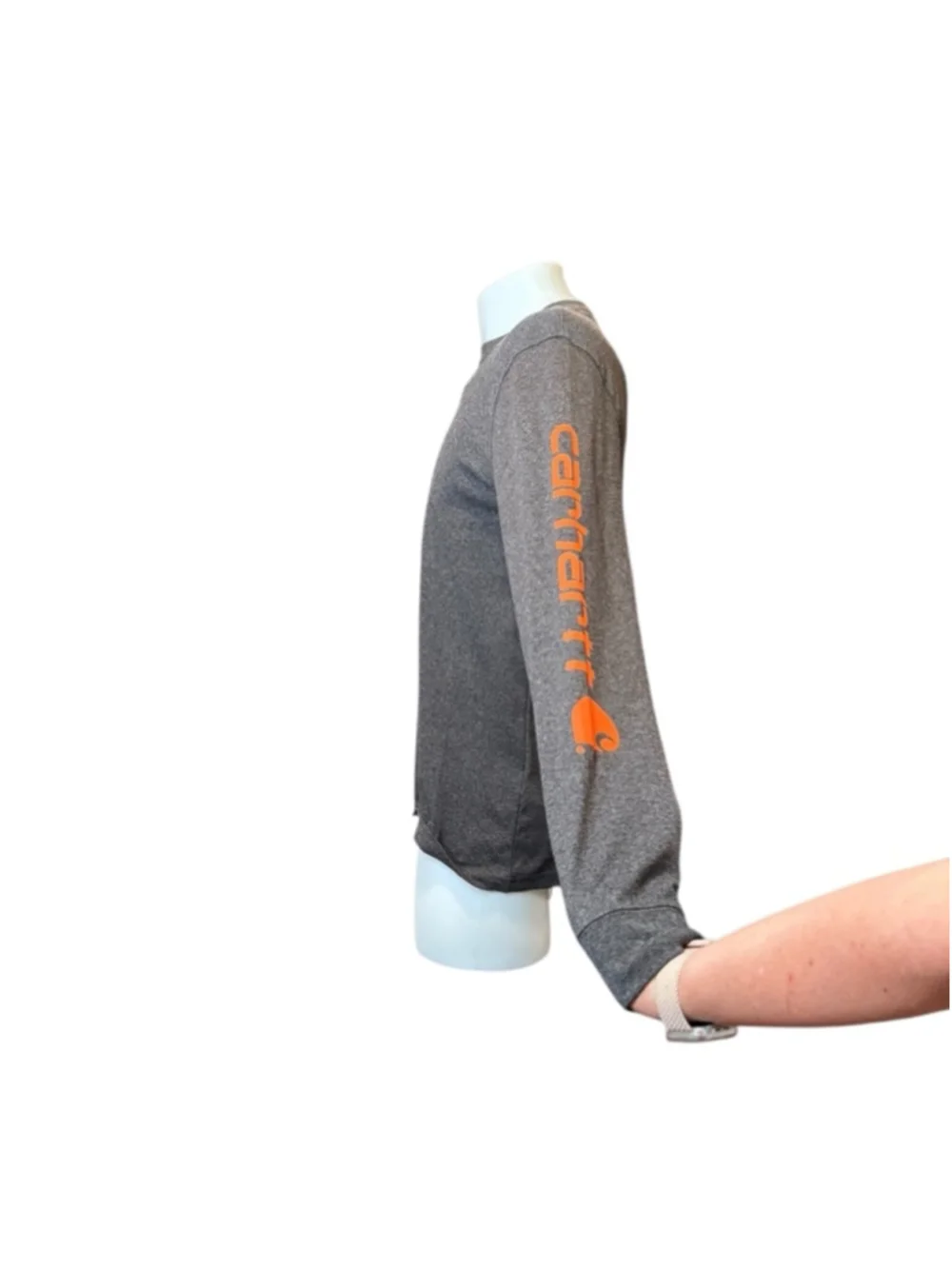 Men's Carhartt Long Sleeve T-Shirt Size s Gray